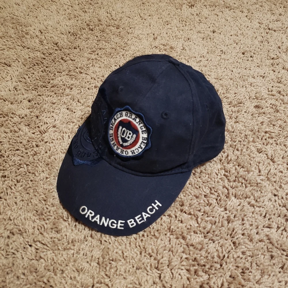 Orange Beach Navy Blue Ball Cap - Youth Size